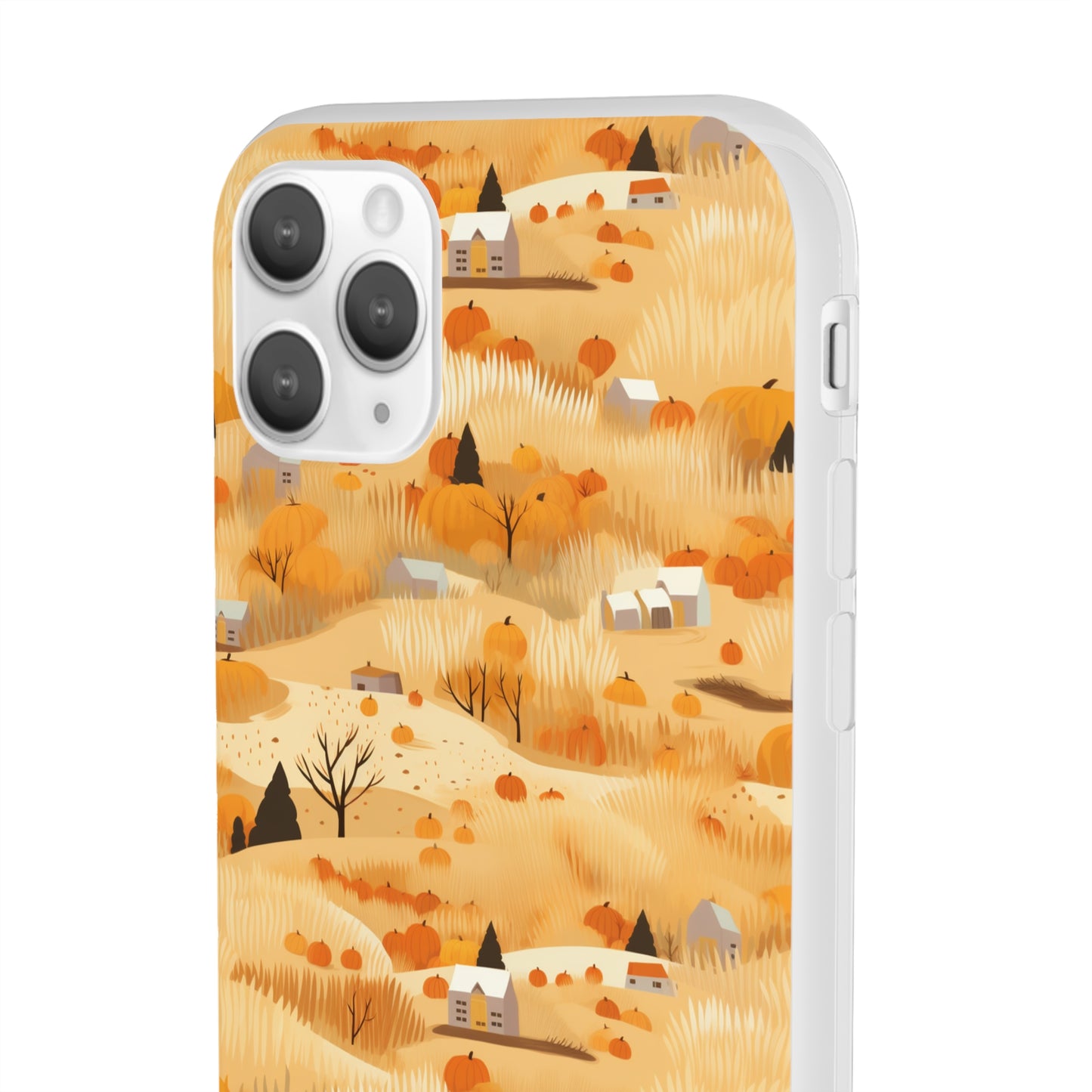 Harvest Homestead: Whimsical Autumn Villages - Flexible Phone Case