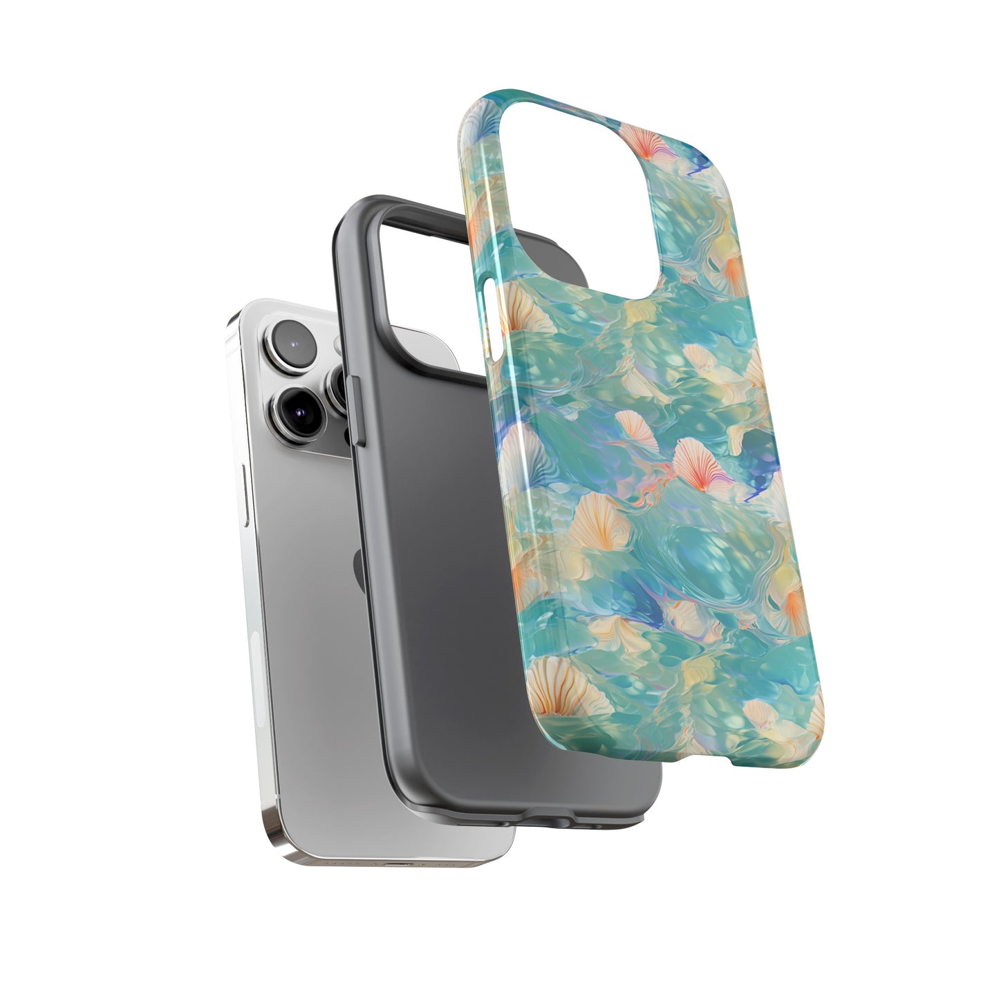 Watercolour Seashell Wonders - Protective Tough Phone Case