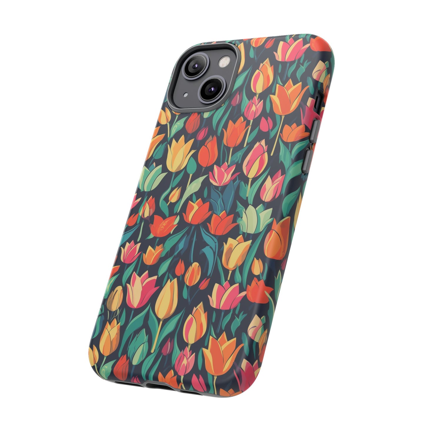 Tulip Medley Tough Phone Case - Vibrant Spring Floral Design