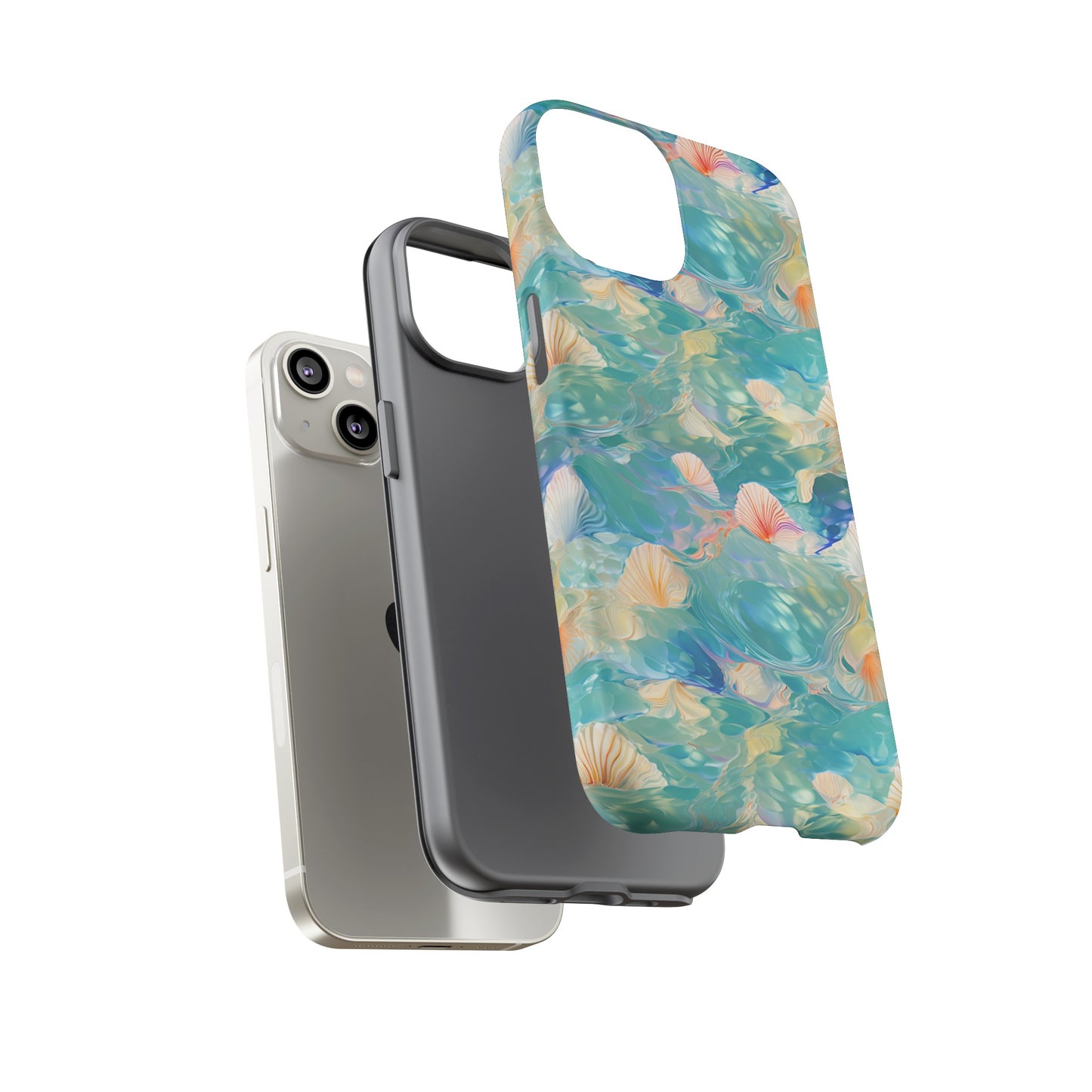 Watercolour Seashell Wonders - Protective Tough Phone Case