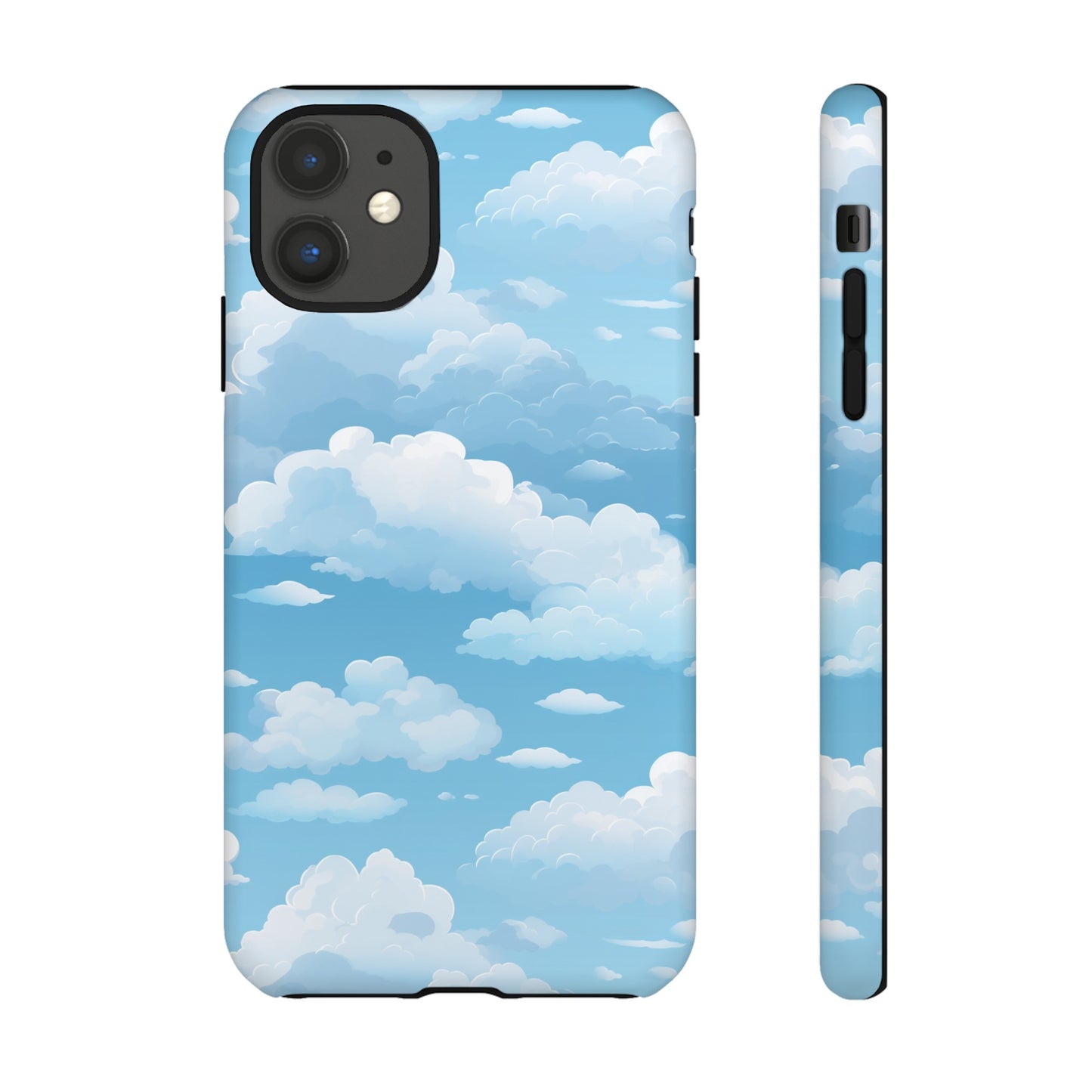 Azure Horizon Phone Case - Majestic Sky & Cloud Pattern - Tough Phone Case