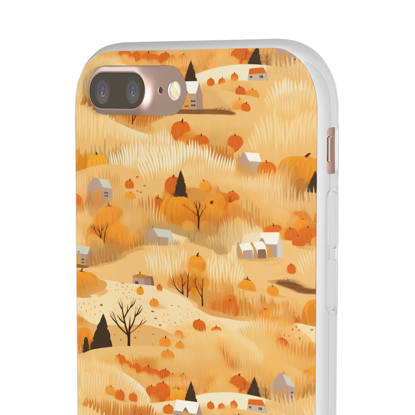 Harvest Homestead: Whimsical Autumn Villages - Flexible Phone Case