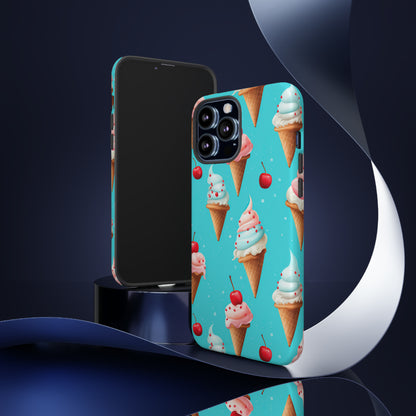 Sundae Funday - Ice Cream Cone Pattern Phone Case - iPhone & Samsung Compatible Phone Case Pattern Symphony iPhone 13 Pro Max Matte 