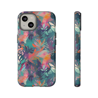 Botanical Bliss - Stylized Abstract Flower Design Tough Phone Case