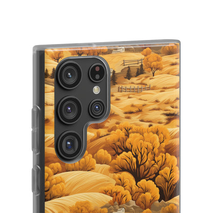 Rural Rhapsody: Early Autumn Farm Tales - Flexible Phone Case