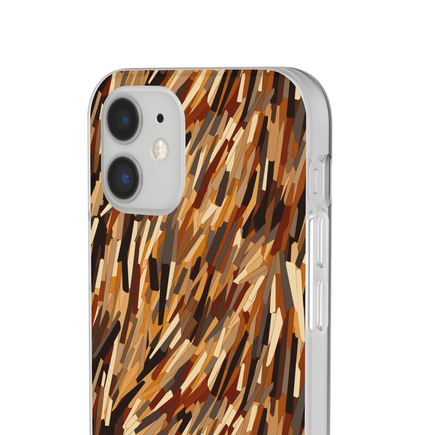 Fragmented Forest: Autumn's Abstract Palette Flexible Phone Case