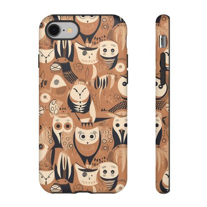 Abstract Owl - Phone Case