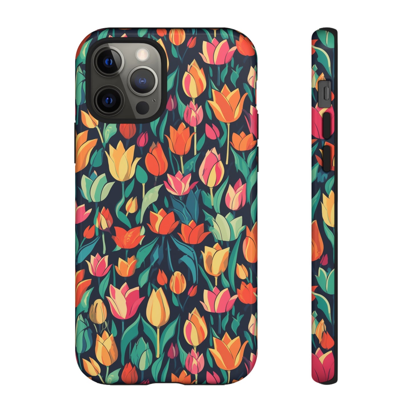 Tulip Medley Tough Phone Case - Vibrant Spring Floral Design