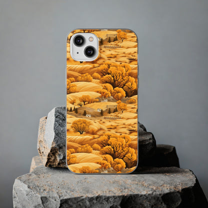 Rural Rhapsody: Early Autumn Farm Tales - Flexible Phone Case