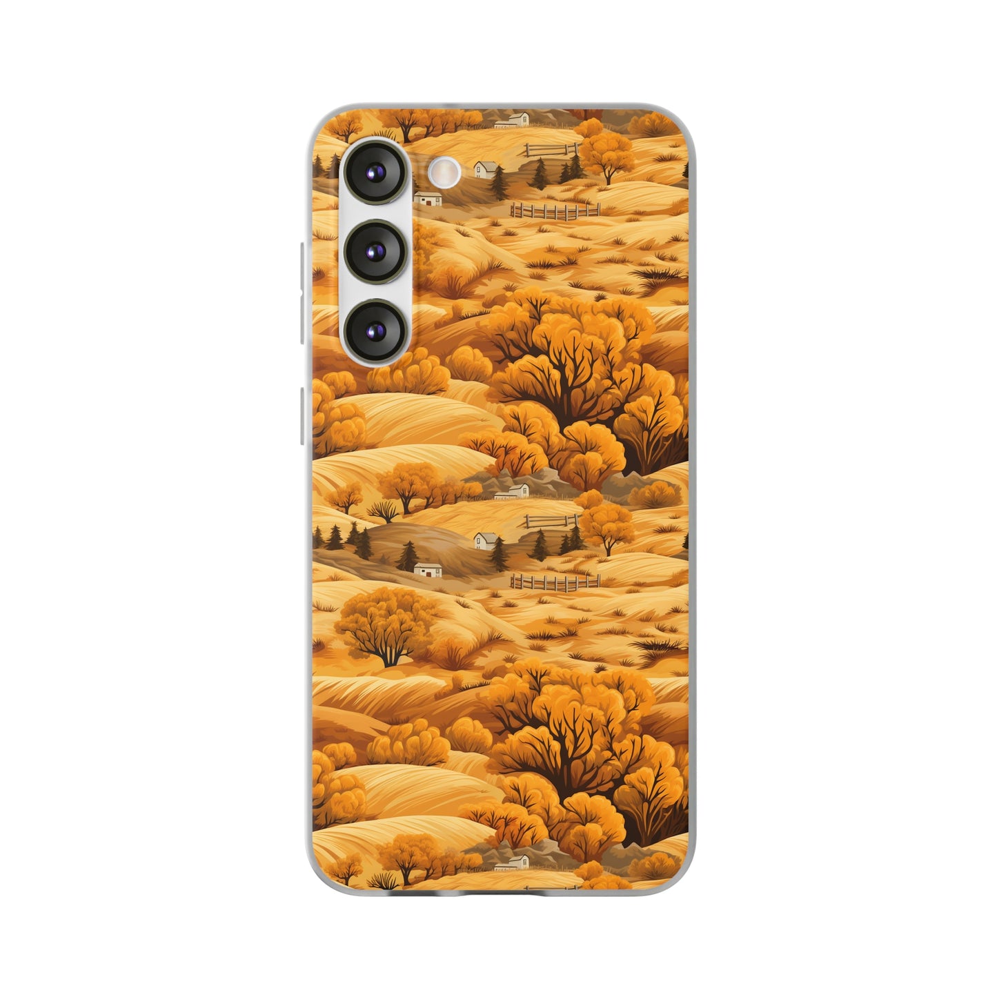 Rural Rhapsody: Early Autumn Farm Tales - Flexible Phone Case