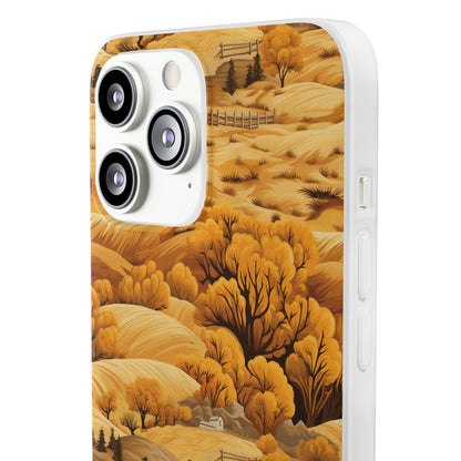 Rural Rhapsody: Early Autumn Farm Tales - Flexible Phone Case