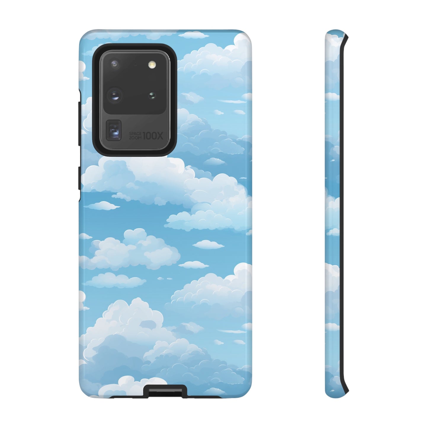 Azure Horizon Phone Case - Majestic Sky & Cloud Pattern - Tough Phone Case