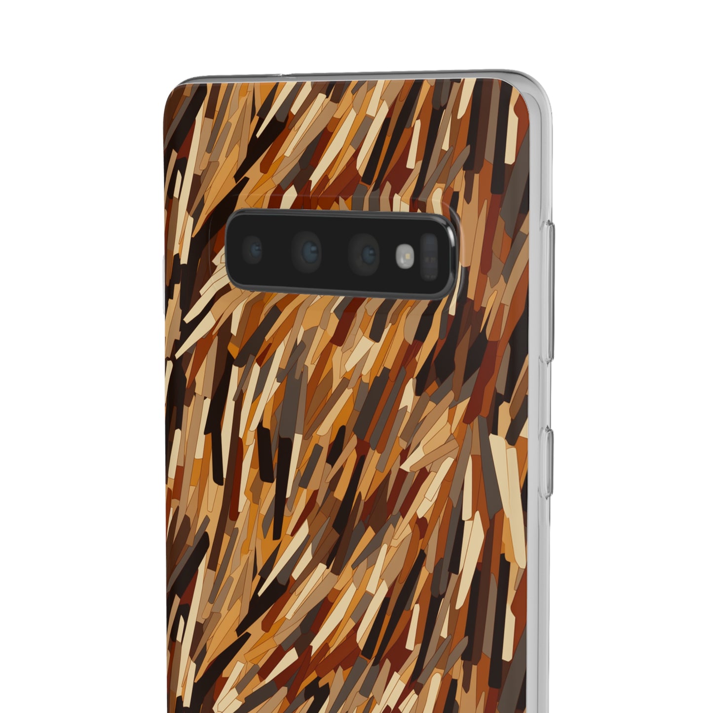 Fragmented Forest: Autumn's Abstract Palette Flexible Phone Case