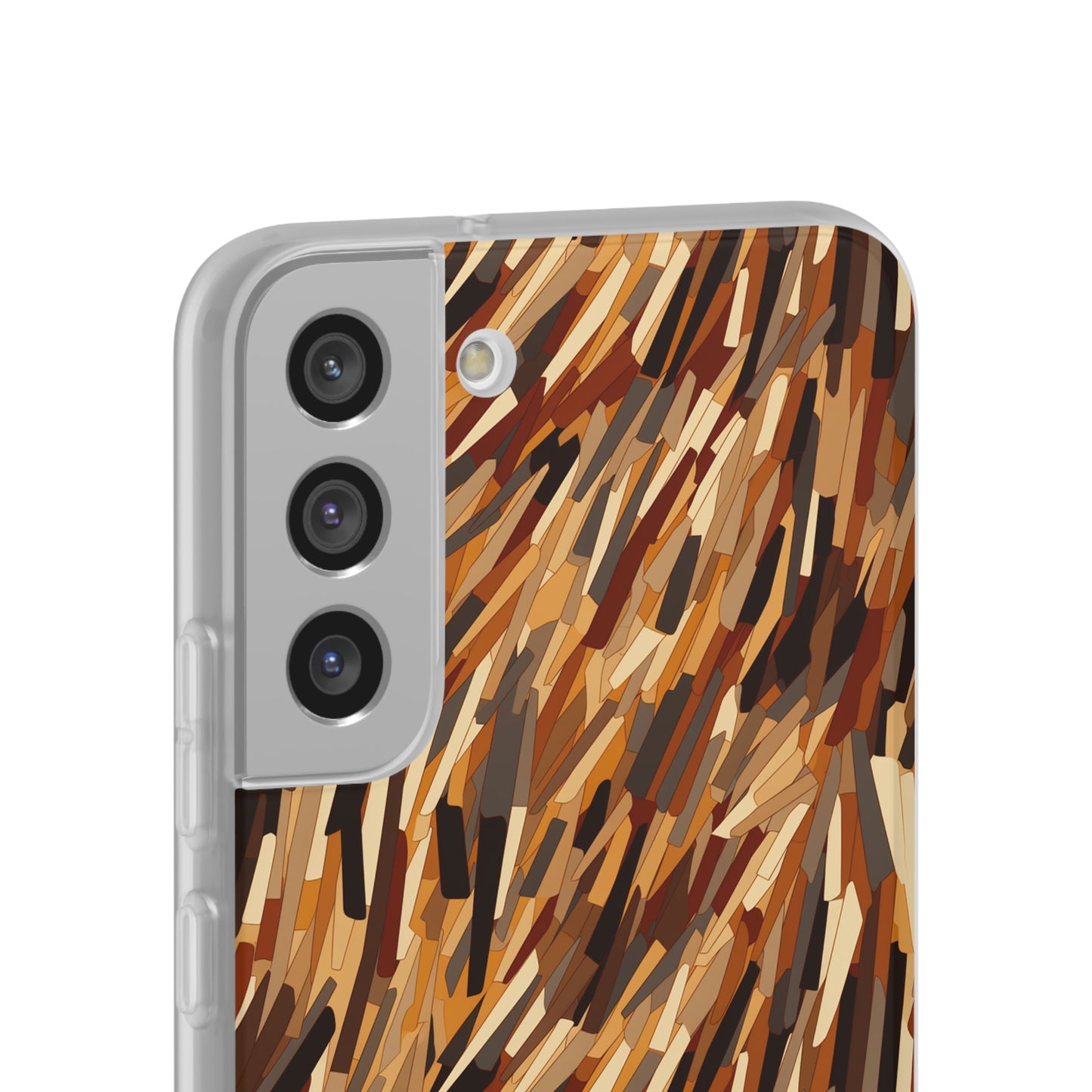 Fragmented Forest: Autumn's Abstract Palette Flexible Phone Case