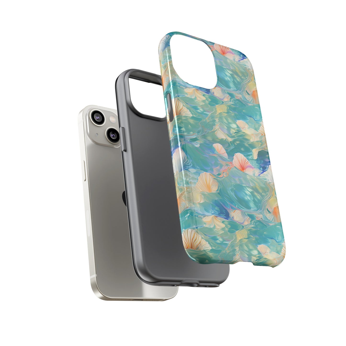 Watercolour Seashell Wonders - Protective Tough Phone Case