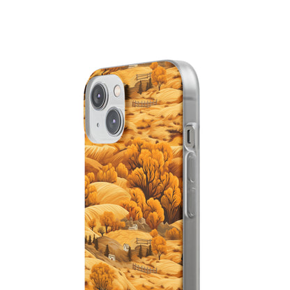 Rural Rhapsody: Early Autumn Farm Tales - Flexible Phone Case