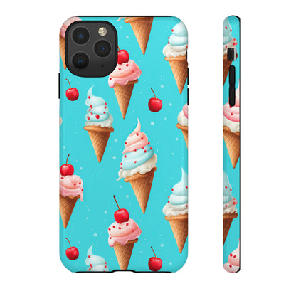 Sundae Funday - Ice Cream Cone Pattern Phone Case - iPhone & Samsung Compatible Phone Case Pattern Symphony   