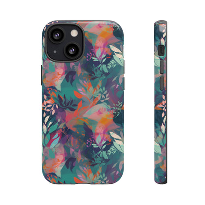 Botanical Bliss - Stylized Abstract Flower Design Tough Phone Case