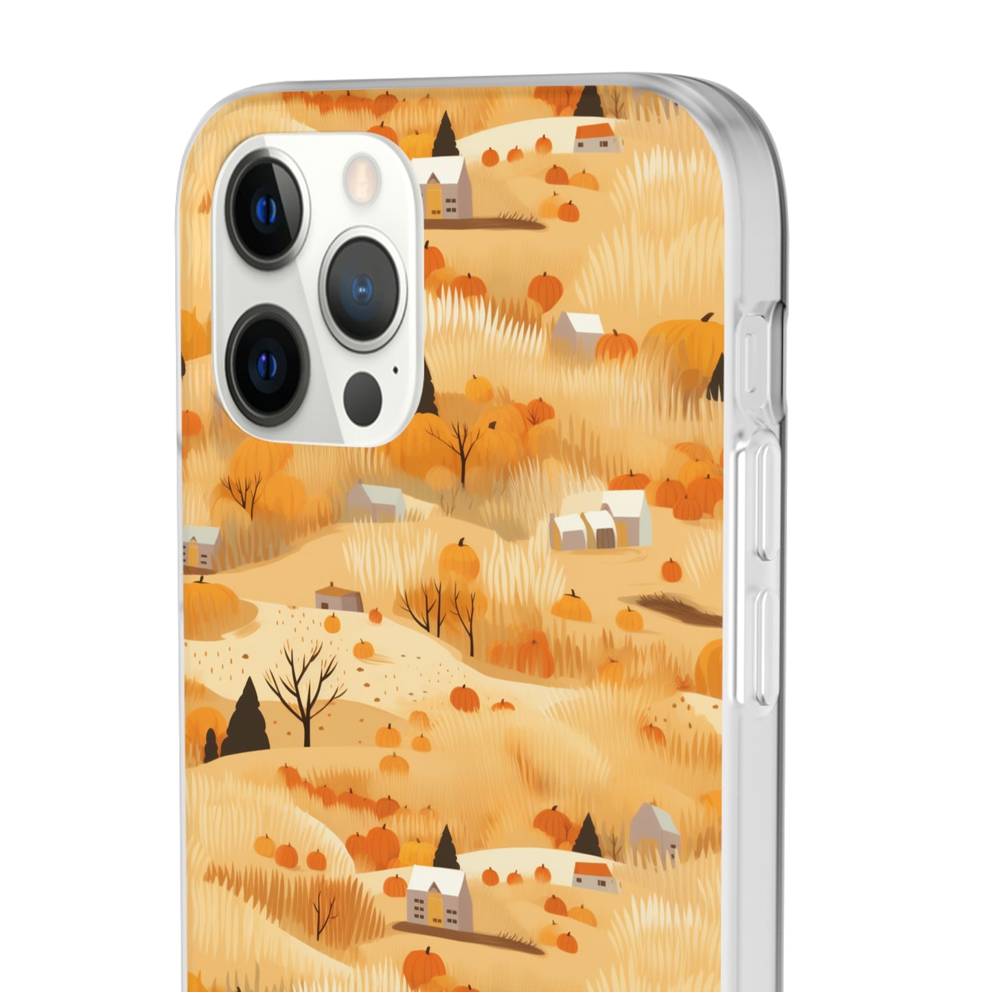 Harvest Homestead: Whimsical Autumn Villages - Flexible Phone Case