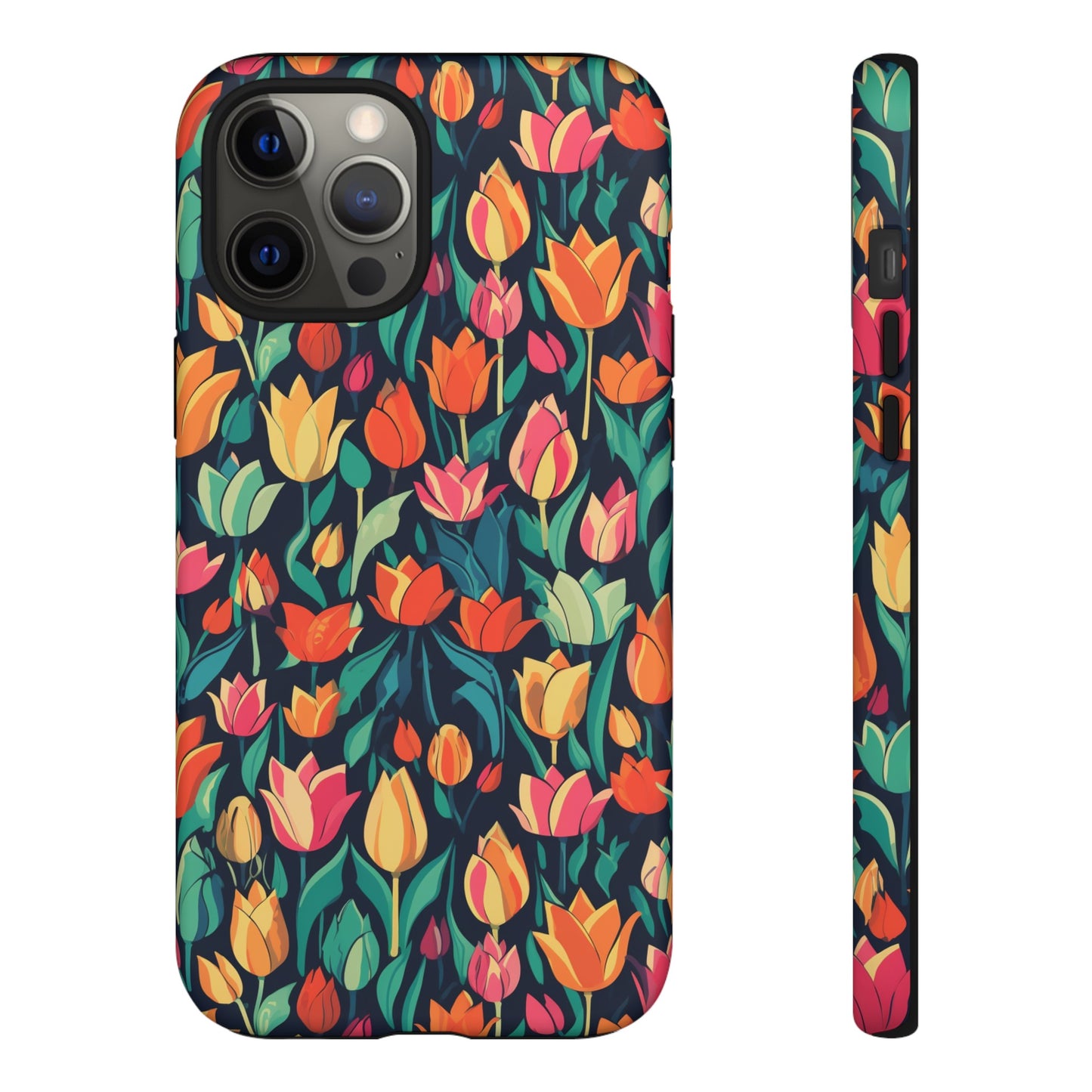 Tulip Medley Tough Phone Case - Vibrant Spring Floral Design