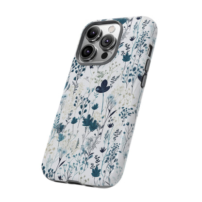 Serene Blue Wildflower - Phone Case