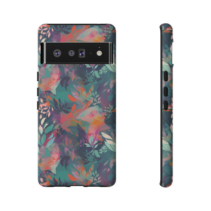 Botanical Bliss - Stylized Abstract Flower Design Tough Phone Case