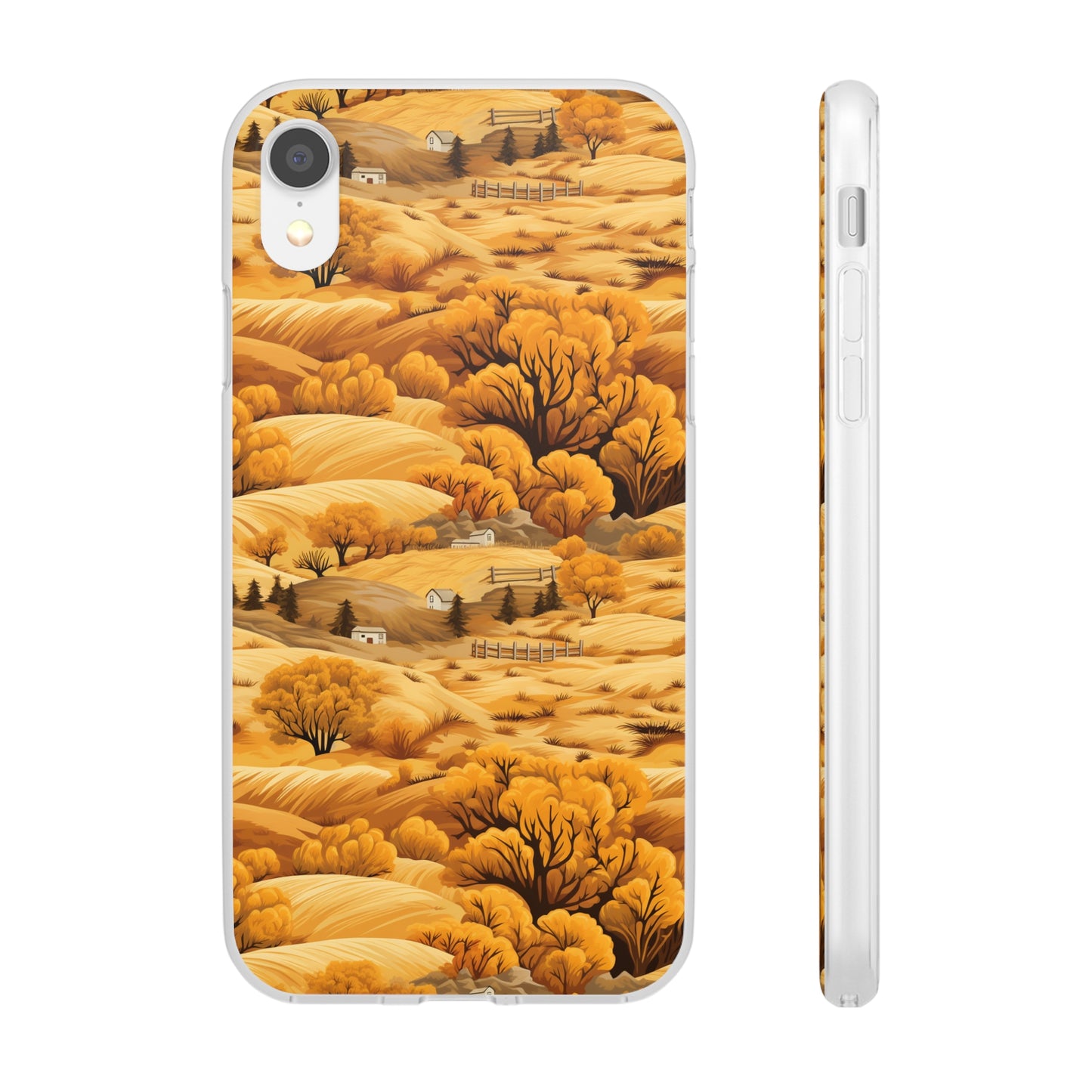 Rural Rhapsody: Early Autumn Farm Tales - Flexible Phone Case