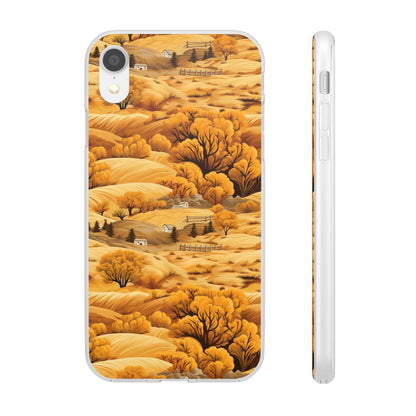 Rural Rhapsody: Early Autumn Farm Tales - Flexible Phone Case