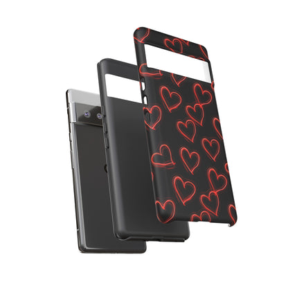 Neon Heartbeat - Phone Case