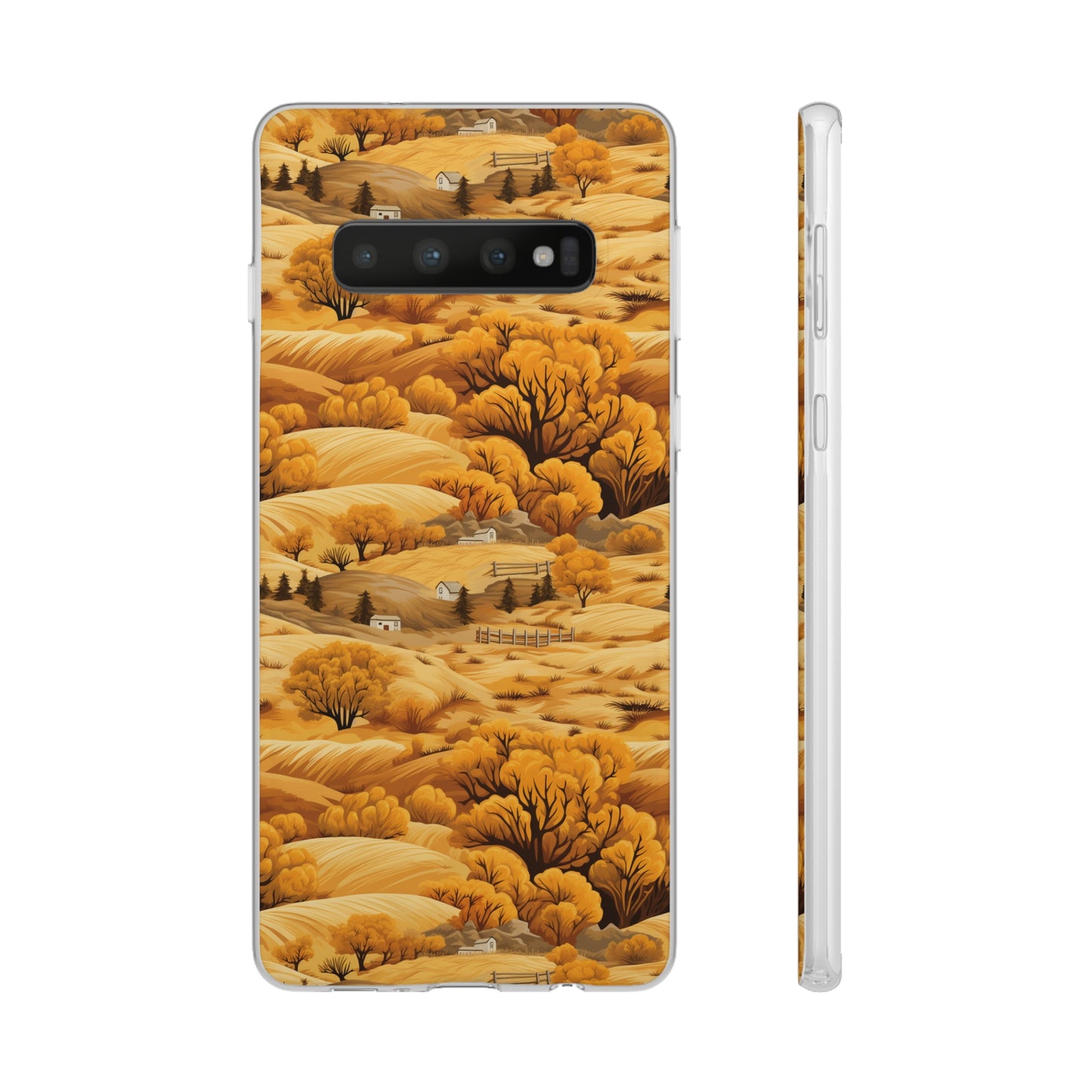 Rural Rhapsody: Early Autumn Farm Tales - Flexible Phone Case