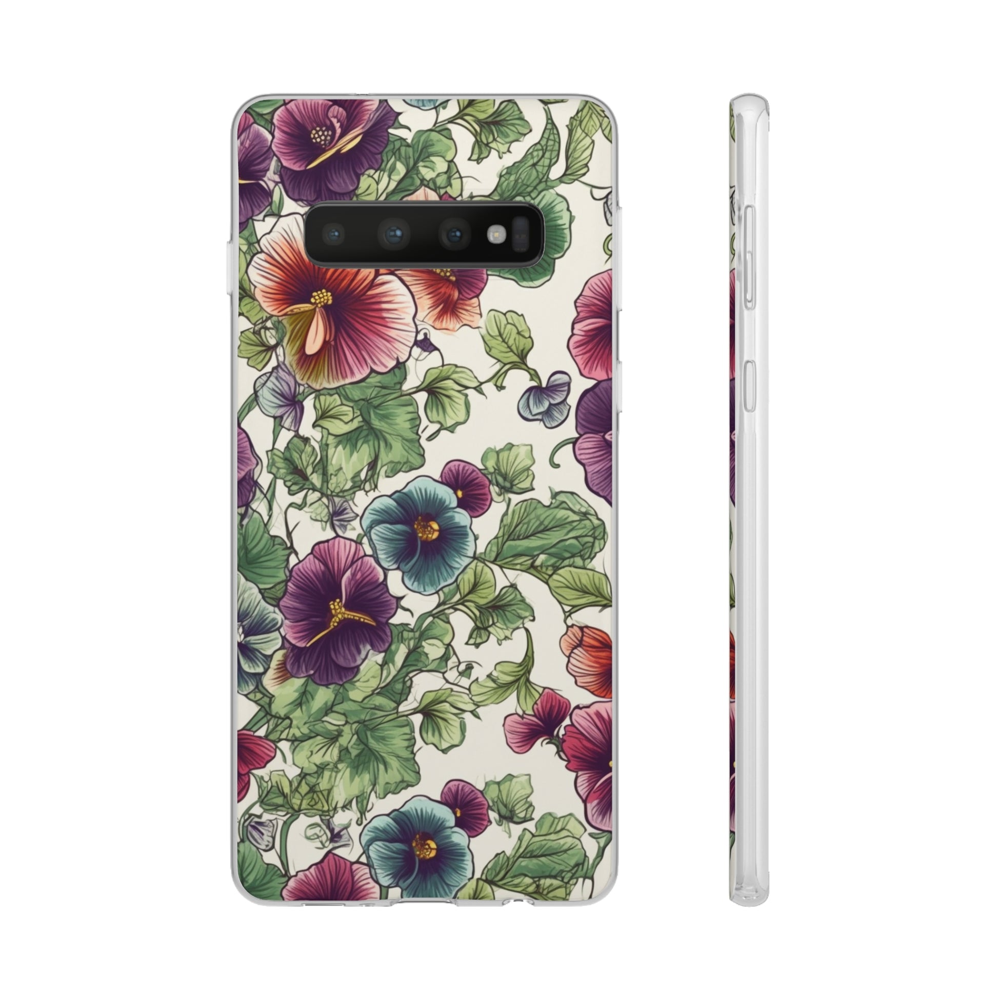 Watercolour Pansy Phone Case - Delicate Floral Elegance - Spring Collection - Flexi Cases Phone Case Pattern Symphony   