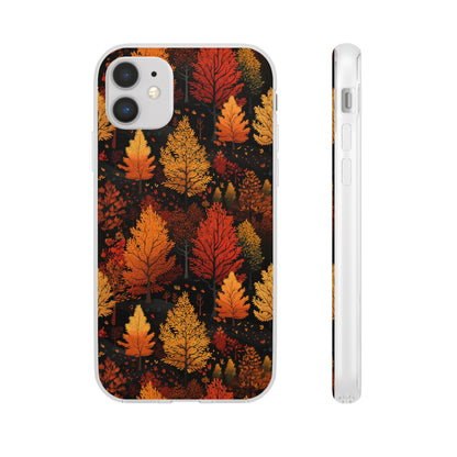 Bronzed Forest: A Chromatic Landscape - Flexible Phone Case