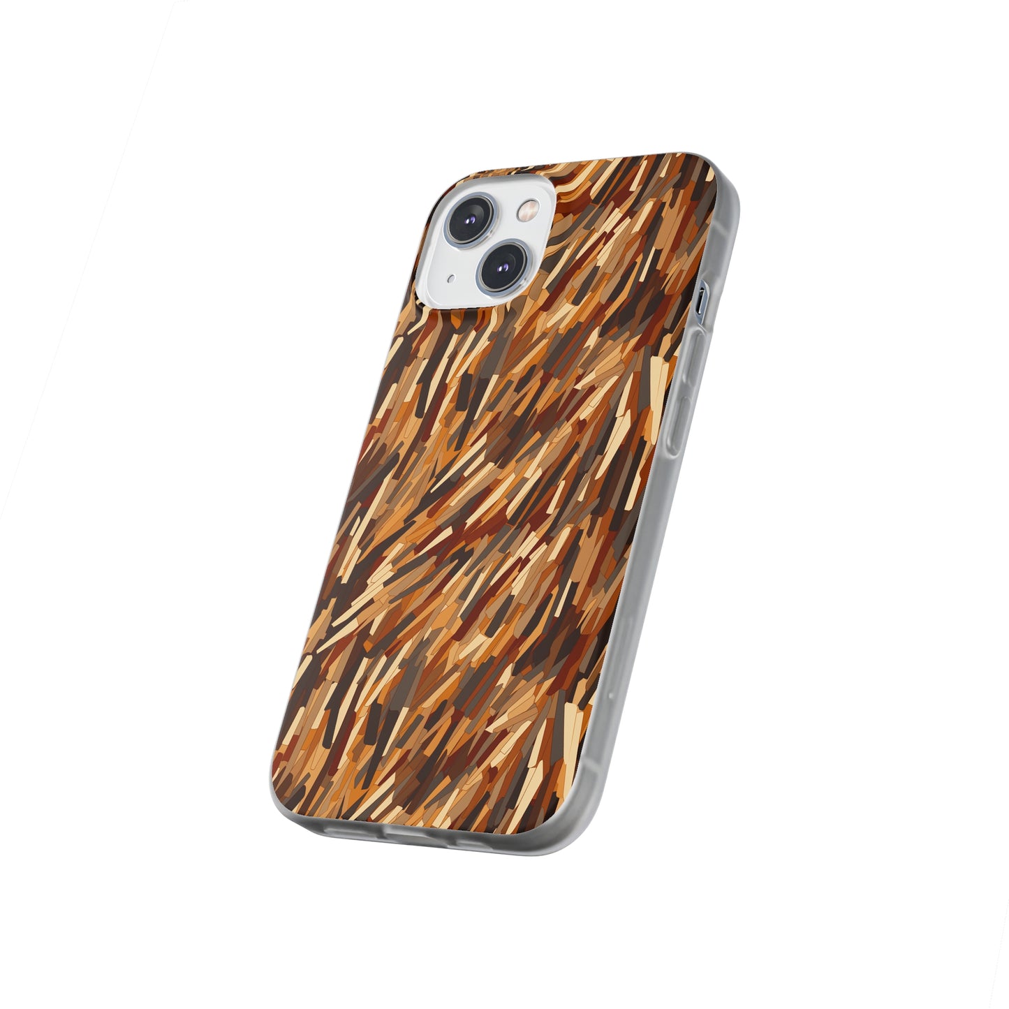 Fragmented Forest: Autumn's Abstract Palette Flexible Phone Case