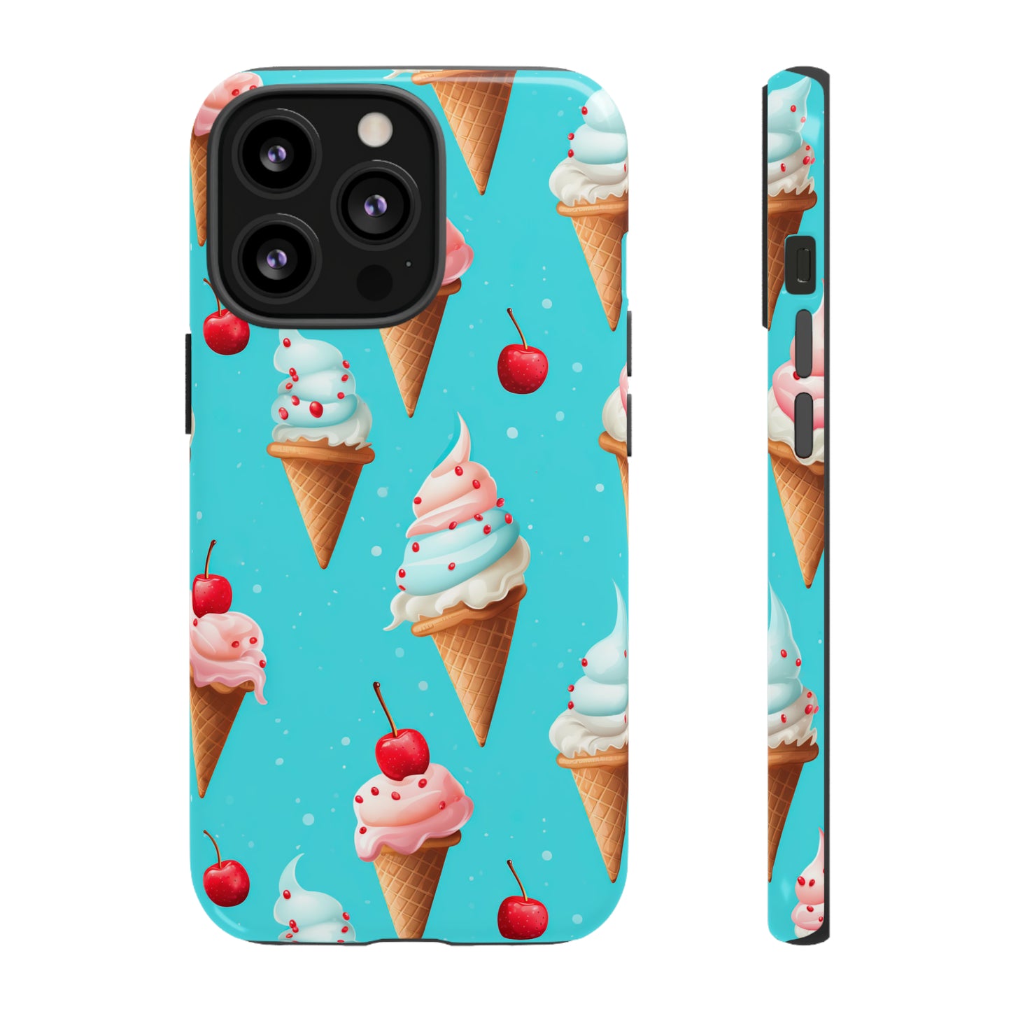 Sundae Funday - Ice Cream Cone Pattern Phone Case - iPhone & Samsung Compatible Phone Case Pattern Symphony   