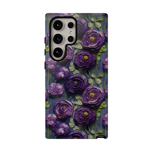 Royal Purple Rosettes - Phone Case