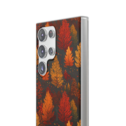 Bronzed Forest: A Chromatic Landscape - Flexible Phone Case