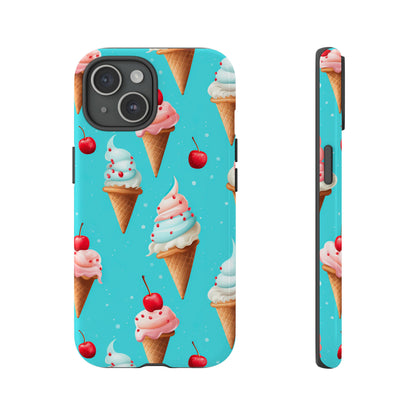 Sundae Funday - Ice Cream Cone Pattern Phone Case - iPhone & Samsung Compatible Phone Case Pattern Symphony   