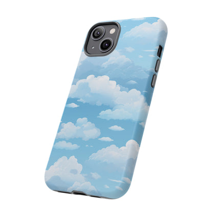 Azure Horizon Phone Case - Majestic Sky & Cloud Pattern - Tough Phone Case