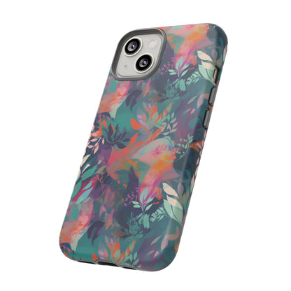 Botanical Bliss - Stylized Abstract Flower Design Tough Phone Case