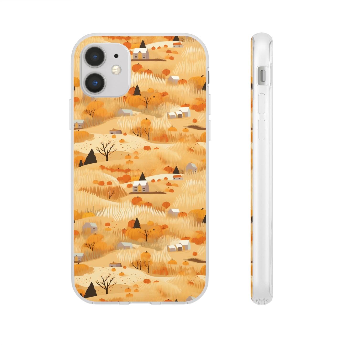 Harvest Homestead: Whimsical Autumn Villages - Flexible Phone Case