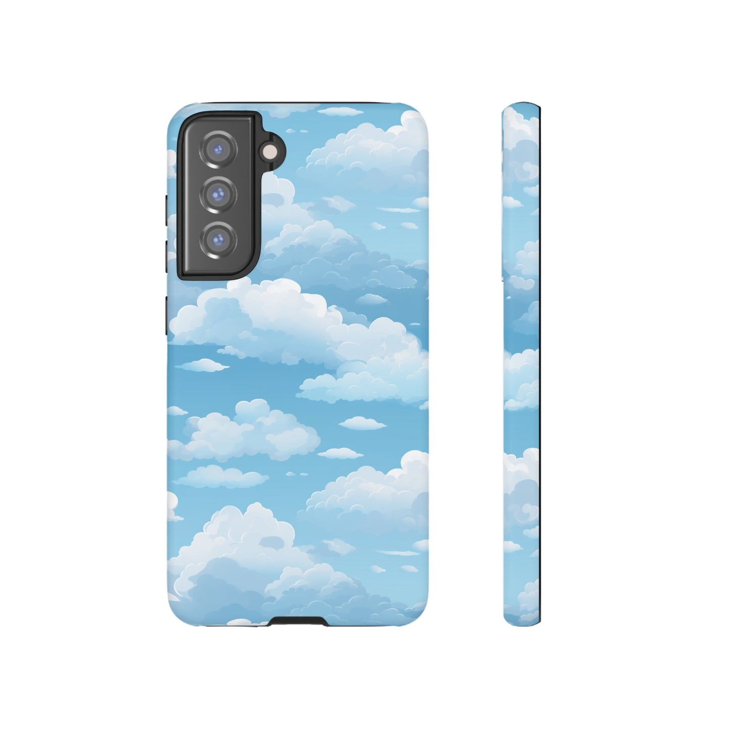 Azure Horizon Phone Case - Majestic Sky & Cloud Pattern - Tough Phone Case