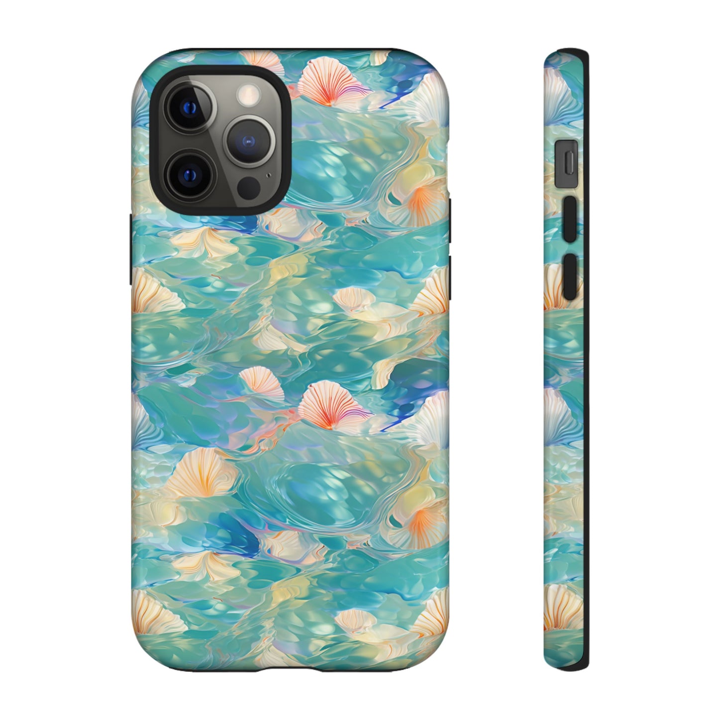 Watercolour Seashell Wonders - Protective Tough Phone Case