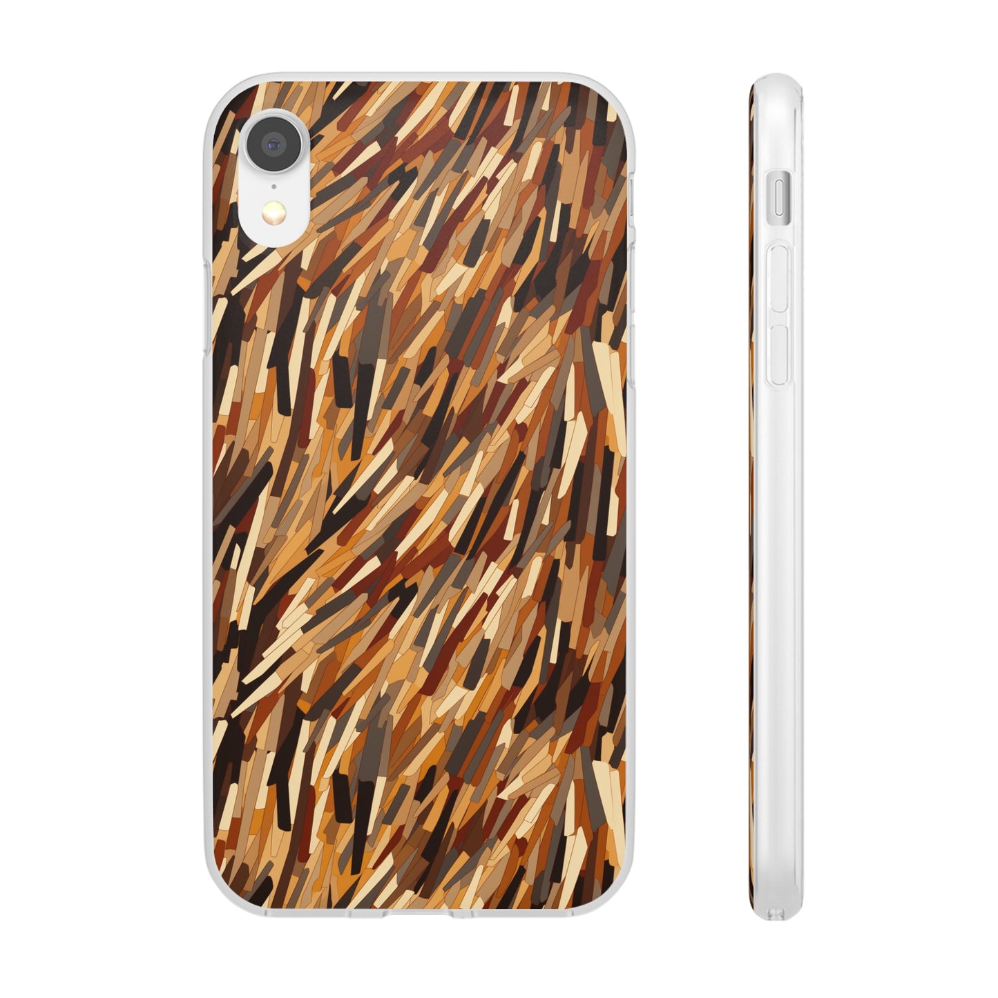 Fragmented Forest: Autumn's Abstract Palette Flexible Phone Case