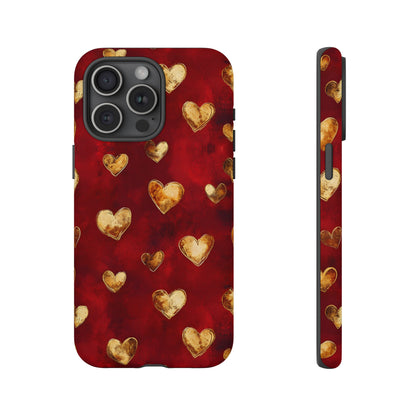 Midas Touch: Gilded Hearts - Phone Case