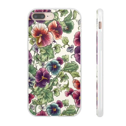 Watercolour Pansy Phone Case - Delicate Floral Elegance - Spring Collection - Flexi Cases Phone Case Pattern Symphony   