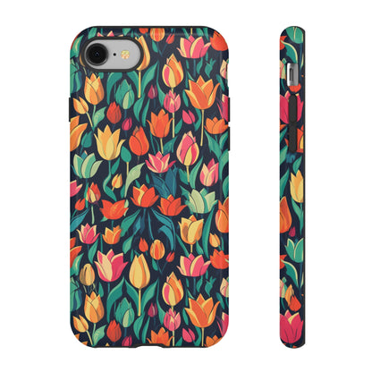 Tulip Medley Tough Phone Case - Vibrant Spring Floral Design