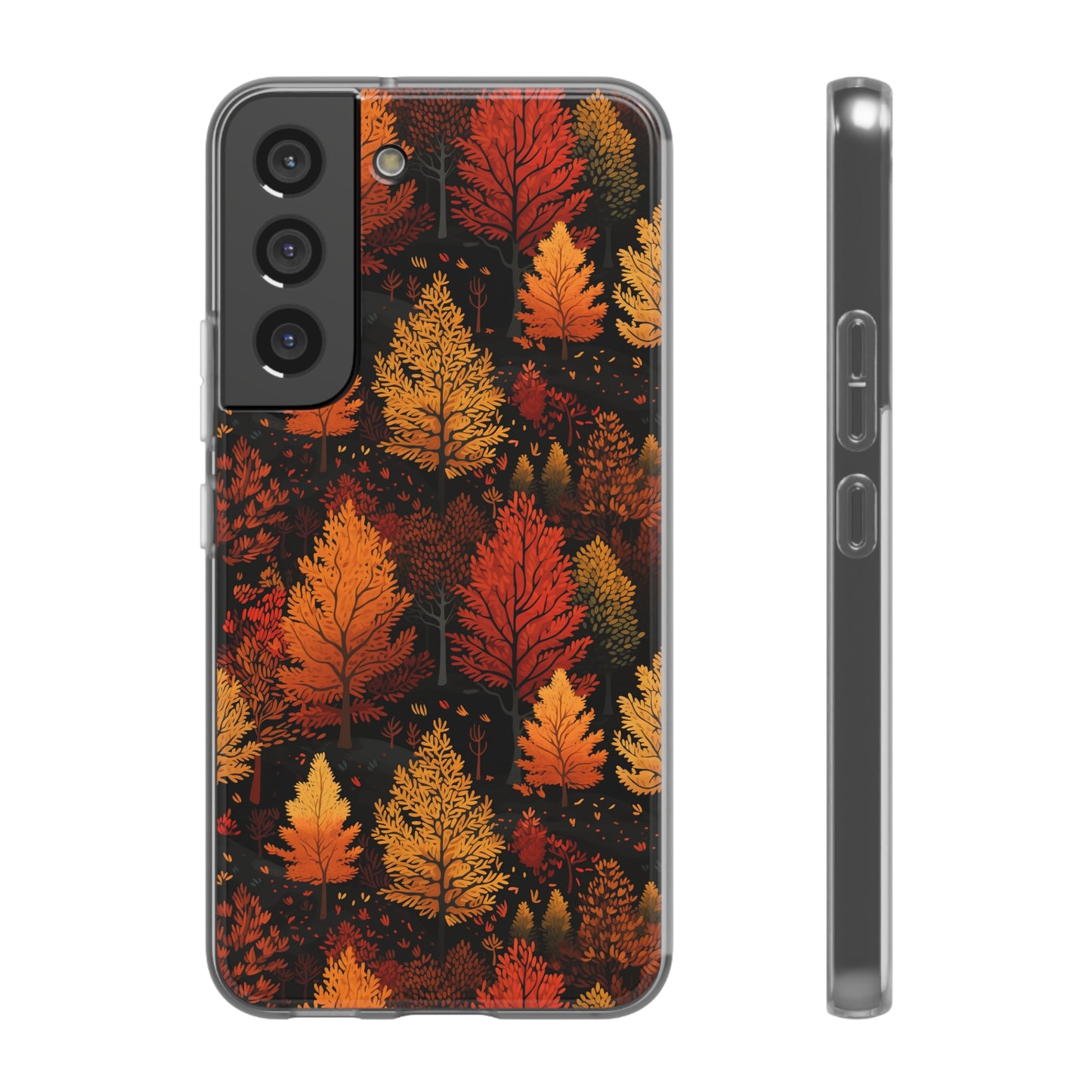 Bronzed Forest: A Chromatic Landscape - Flexible Phone Case