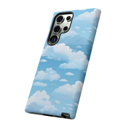 Azure Horizon Phone Case - Majestic Sky & Cloud Pattern - Tough Phone Case