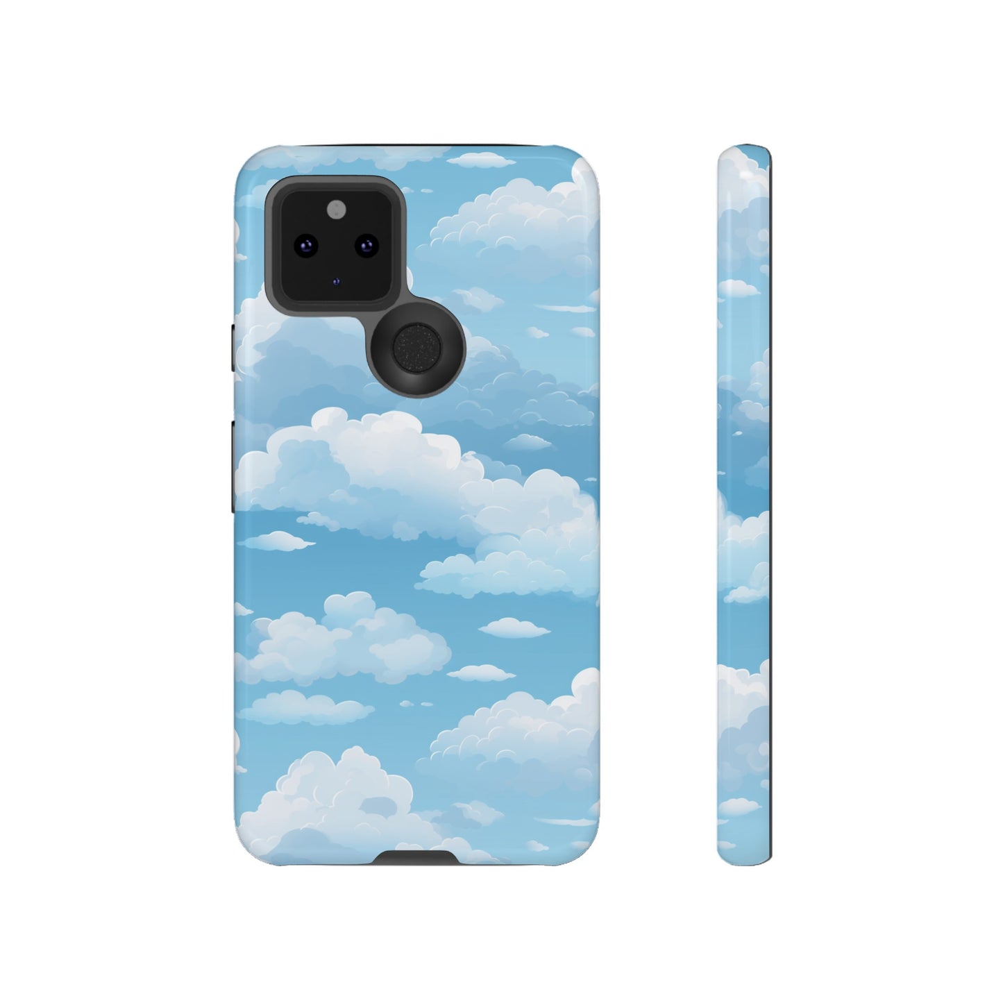 Azure Horizon Phone Case - Majestic Sky & Cloud Pattern - Tough Phone Case