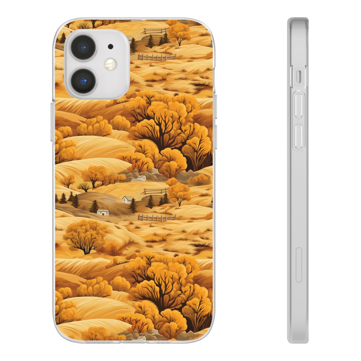 Rural Rhapsody: Early Autumn Farm Tales - Flexible Phone Case